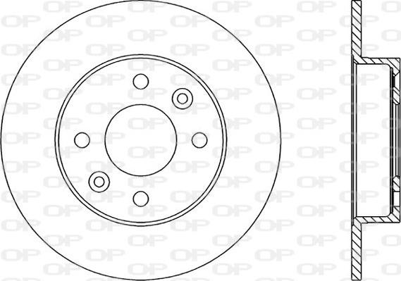 Open Parts BDA1447.10 - Гальмівний диск autocars.com.ua