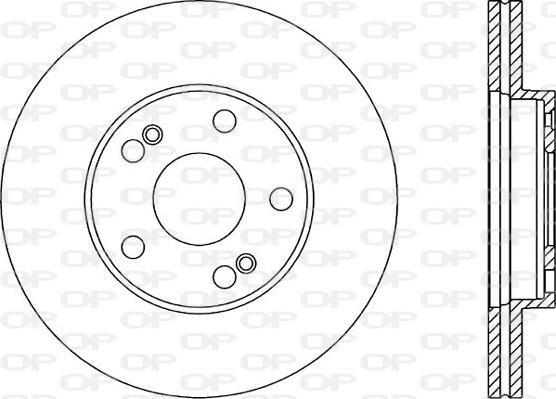 Open Parts BDA1465.20 - Гальмівний диск autocars.com.ua