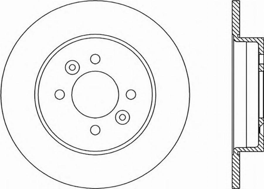 Open Parts BDA1466.10 - Гальмівний диск autocars.com.ua