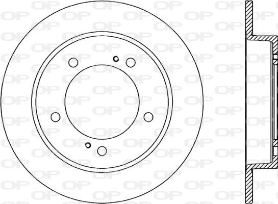 Open Parts BDA1498.10 - Гальмівний диск autocars.com.ua