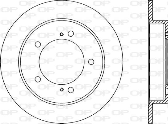 Open Parts BDA1504.10 - Гальмівний диск autocars.com.ua