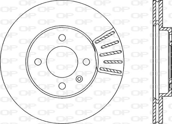 Open Parts BDA1579.20 - Гальмівний диск autocars.com.ua