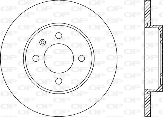 Open Parts BDA1582.10 - Гальмівний диск autocars.com.ua