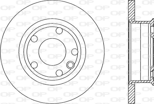 Open Parts BDA1588.10 - Тормозной диск autodnr.net