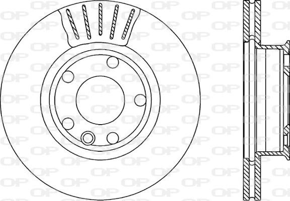 Open Parts BDA1589.20 - Тормозной диск autodnr.net