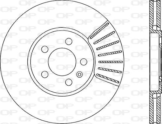 Open Parts BDA1591.20 - Гальмівний диск autocars.com.ua