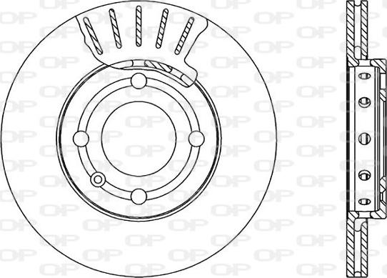 Open Parts BDA1592.20 - Гальмівний диск autocars.com.ua