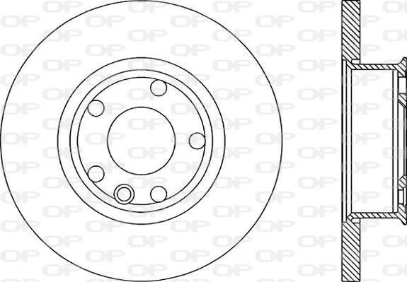 Open Parts BDA1593.10 - Гальмівний диск autocars.com.ua