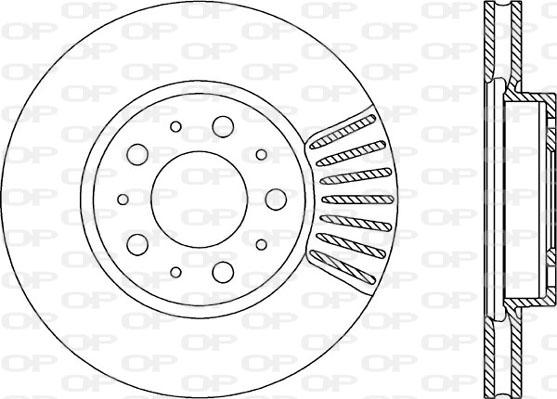 Open Parts BDA1614.20 - Гальмівний диск autocars.com.ua