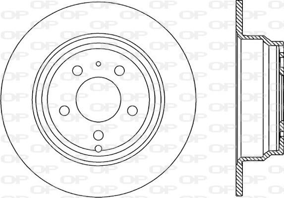 Open Parts BDA1616.10 - Гальмівний диск autocars.com.ua