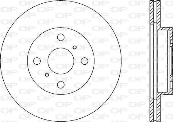 Open Parts BDA1640.20 - Гальмівний диск autocars.com.ua