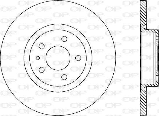 Open Parts BDA1661.10 - Гальмівний диск autocars.com.ua