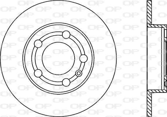 Open Parts BDA1668.10 - Гальмівний диск autocars.com.ua