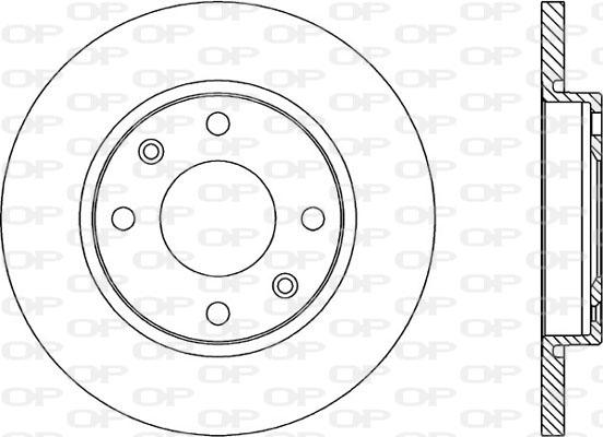 Open Parts BDA1671.10 - Гальмівний диск autocars.com.ua