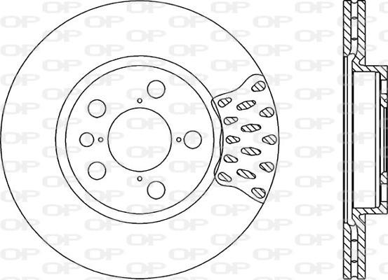 Open Parts BDA1674.20 - Гальмівний диск autocars.com.ua