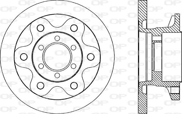 Open Parts BDA1690.10 - Гальмівний диск autocars.com.ua