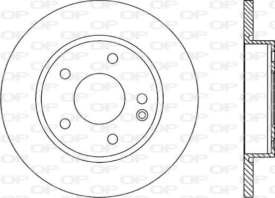 Open Parts BDA1699.10 - Гальмівний диск autocars.com.ua