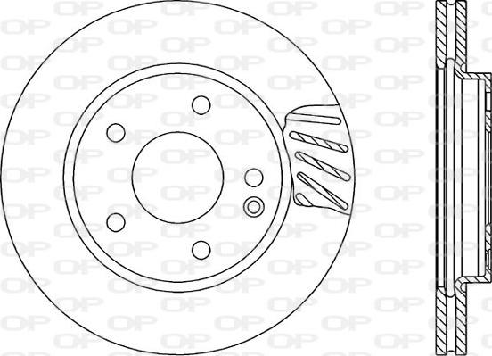 Open Parts BDA1700.20 - Гальмівний диск autocars.com.ua