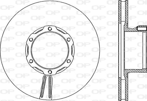 Open Parts BDA1702.20 - Гальмівний диск autocars.com.ua