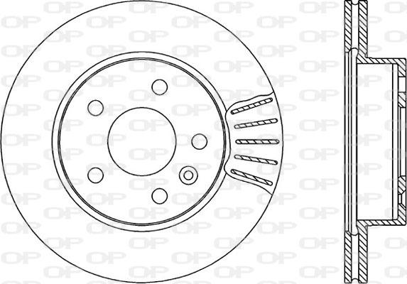 Open Parts BDA1704.20 - Гальмівний диск autocars.com.ua