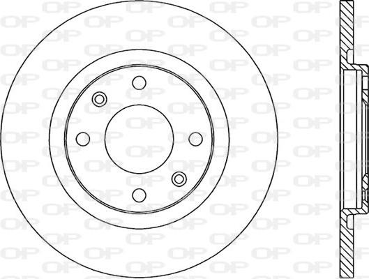 Open Parts BDR1717.10 - Гальмівний диск autocars.com.ua