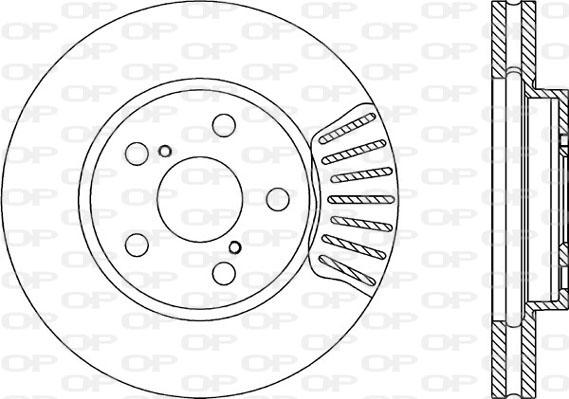 Open Parts BDA1727.20 - Гальмівний диск autocars.com.ua