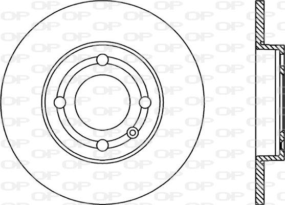 Open Parts BDA1733.10 - Гальмівний диск autocars.com.ua