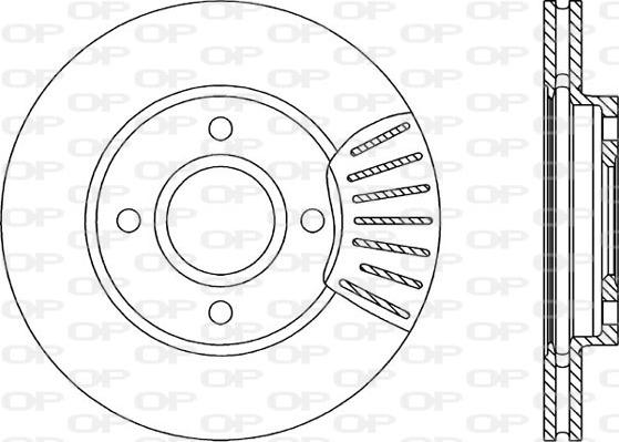 Open Parts BDA1739.20 - Гальмівний диск autocars.com.ua