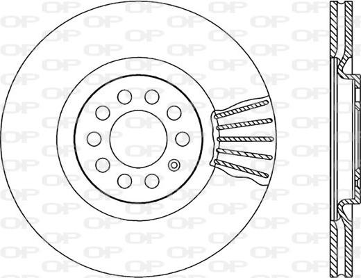 Open Parts BDA1744.20 - Гальмівний диск autocars.com.ua