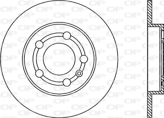 Open Parts BDA1745.10 - Гальмівний диск autocars.com.ua