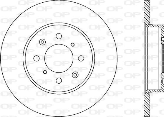 Open Parts BDA1752.10 - Гальмівний диск autocars.com.ua