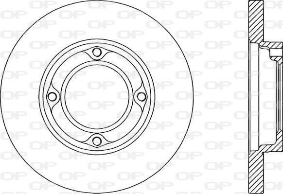 Open Parts BDA1763.10 - Гальмівний диск autocars.com.ua