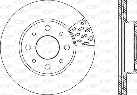 Open Parts BDA1766.20 - Гальмівний диск autocars.com.ua