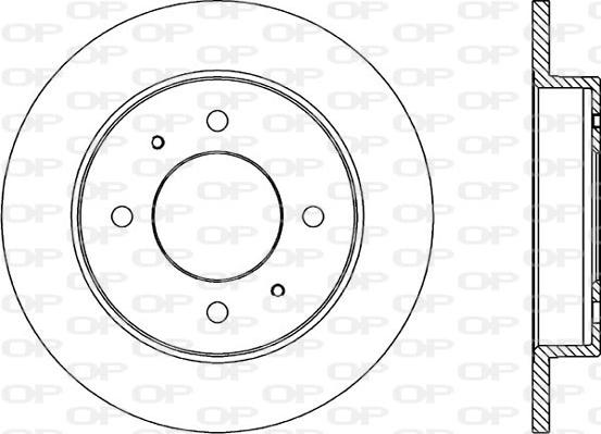 Open Parts BDA1770.10 - Гальмівний диск autocars.com.ua