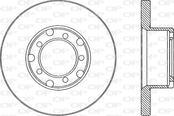 Open Parts BDA1783.10 - Гальмівний диск autocars.com.ua