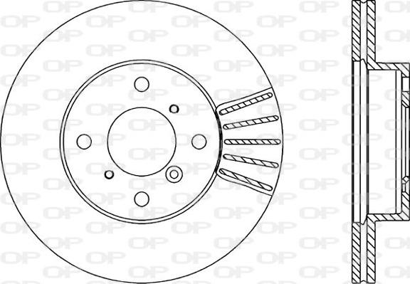 Open Parts BDA1823.20 - Гальмівний диск autocars.com.ua