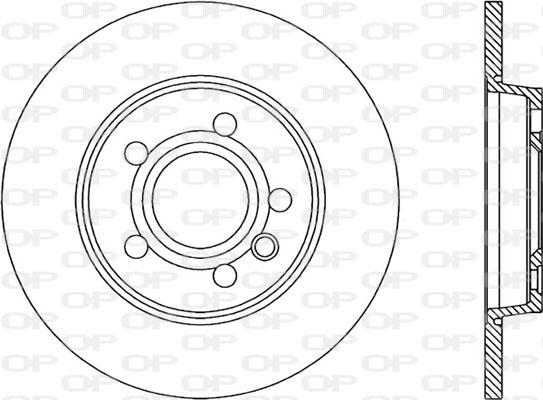 Open Parts BDA1844.10 - Гальмівний диск autocars.com.ua