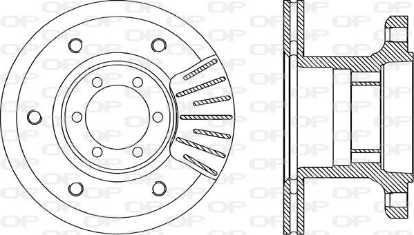 Open Parts BDA1848.20 - Гальмівний диск autocars.com.ua