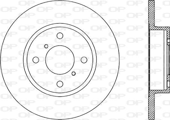 Open Parts BDA1857.10 - Гальмівний диск autocars.com.ua