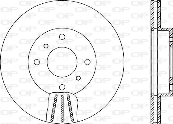 Open Parts BDA1885.20 - Гальмівний диск autocars.com.ua