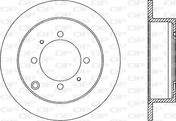 Open Parts BDA1895.10 - Гальмівний диск autocars.com.ua