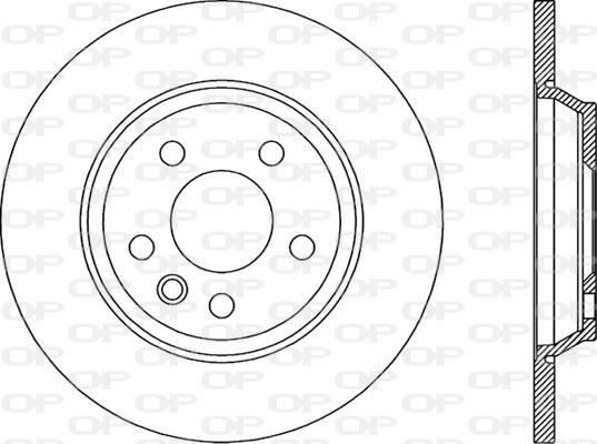 Open Parts BDA1897.10 - Гальмівний диск autocars.com.ua