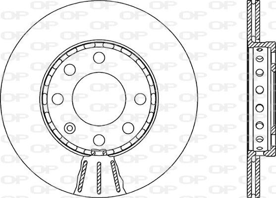 Open Parts BDA1904.20 - Гальмівний диск autocars.com.ua