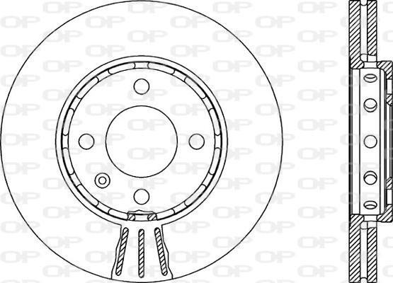 Open Parts BDA1905.20 - Гальмівний диск autocars.com.ua