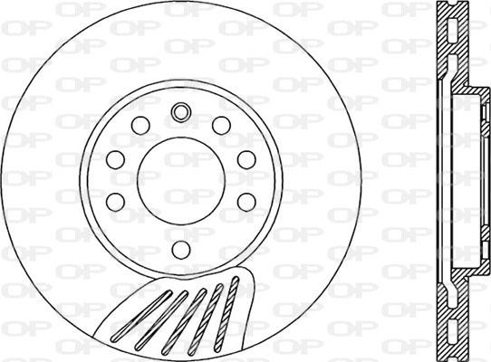 Open Parts BDA1908.20 - Гальмівний диск autocars.com.ua