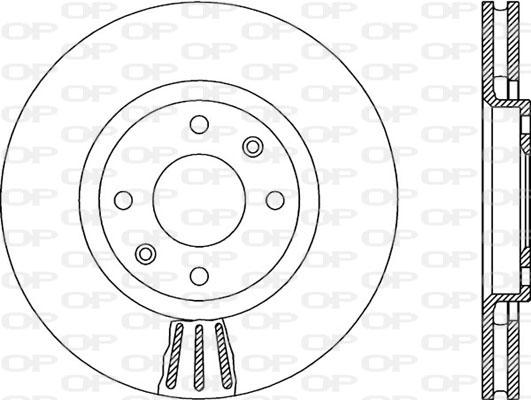 Open Parts BDR1955.20 - Гальмівний диск autocars.com.ua