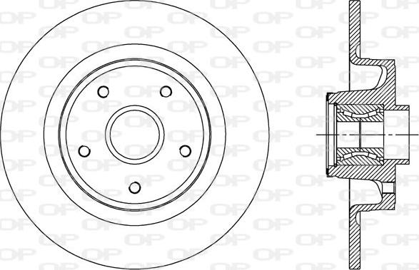 Open Parts BDA1960.30 - Гальмівний диск autocars.com.ua