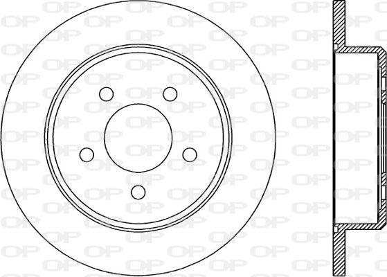 Open Parts BDA1972.10 - Гальмівний диск autocars.com.ua