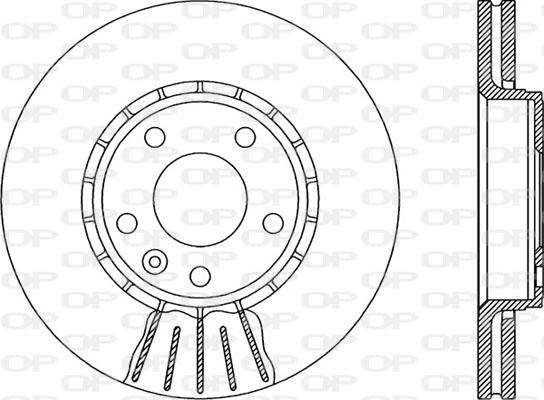 Open Parts BDA1978.20 - Гальмівний диск autocars.com.ua