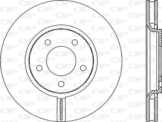 Open Parts BDA1981.20 - Гальмівний диск autocars.com.ua